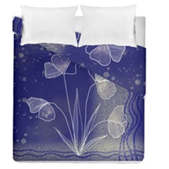 Flower Nature Abstract Art Duvet Cover Double Side (queen Size) by Maspions