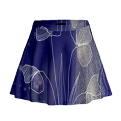 Flower Nature Abstract Art Mini Flare Skirt