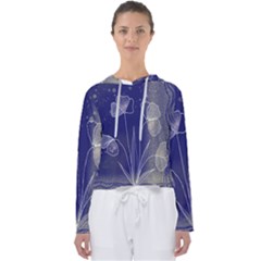 Flower Nature Abstract Art Women s Slouchy Sweat