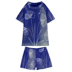 Flower Nature Abstract Art Kids  Swim T-shirt And Shorts Set