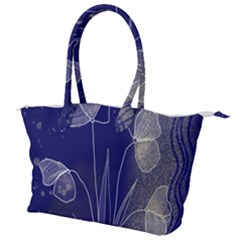 Flower Nature Abstract Art Canvas Shoulder Bag