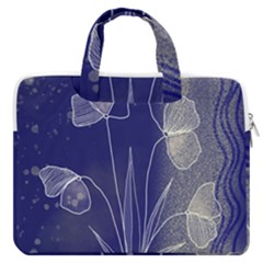 Flower Nature Abstract Art Macbook Pro 15  Double Pocket Laptop Bag 