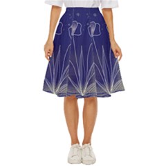 Flower Nature Abstract Art Classic Short Skirt