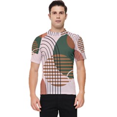 Line Forms Art Drawing Background Men s Short Sleeve Rash Guard by Maspions