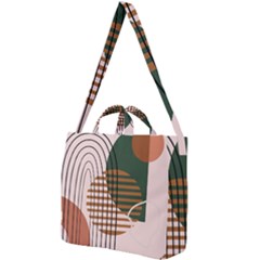 Line Forms Art Drawing Background Square Shoulder Tote Bag