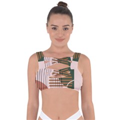 Line Forms Art Drawing Background Bandaged Up Bikini Top