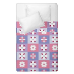 Flower Art Pattern Geometric Duvet Cover Double Side (single Size)