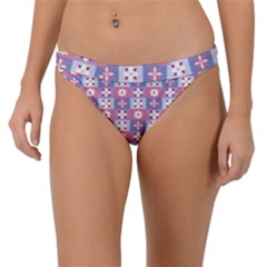 Flower Art Pattern Geometric Band Bikini Bottoms