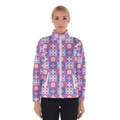 Flower Art Pattern Geometric Women s Bomber Jacket