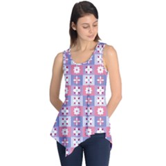 Flower Art Pattern Geometric Sleeveless Tunic