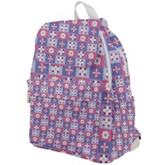 Flower Art Pattern Geometric Top Flap Backpack