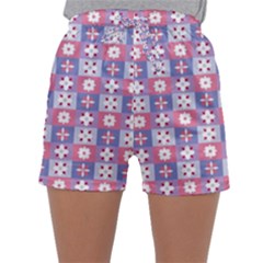 Flower Art Pattern Geometric Sleepwear Shorts