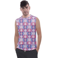 Flower Art Pattern Geometric Men s Regular Tank Top