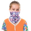 Flower Art Pattern Geometric Face Covering Bandana (Kids) View1