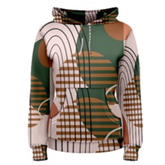 Line Forms Art Drawing Background Women s Pullover Hoodie