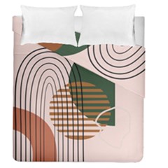 Line Forms Art Drawing Background Duvet Cover Double Side (queen Size)