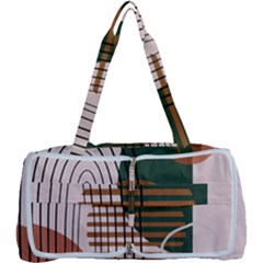 Line Forms Art Drawing Background Multi Function Bag by Maspions