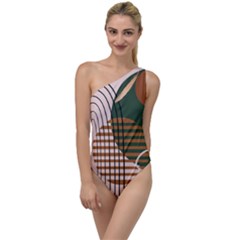 Line Forms Art Drawing Background To One Side Swimsuit