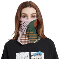 Line Forms Art Drawing Background Face Covering Bandana (two Sides)