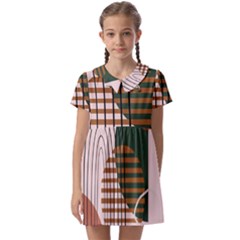 Line Forms Art Drawing Background Kids  Asymmetric Collar Dress