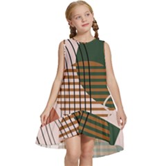 Line Forms Art Drawing Background Kids  Frill Swing Dress