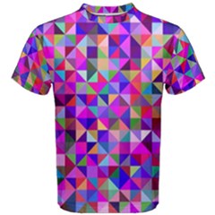 Floor Colorful Triangle Men s Cotton T-shirt