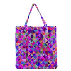 Floor Colorful Triangle Grocery Tote Bag