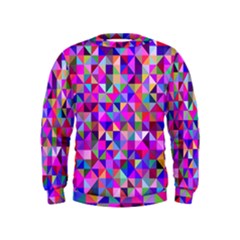 Floor Colorful Triangle Kids  Sweatshirt