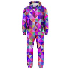 Floor Colorful Triangle Hooded Jumpsuit (men)