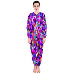 Floor Colorful Triangle Onepiece Jumpsuit (ladies)