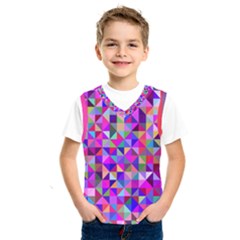 Floor Colorful Triangle Kids  Basketball Tank Top by Maspions