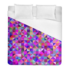 Floor Colorful Triangle Duvet Cover (full/ Double Size) by Maspions