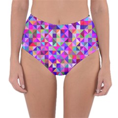 Floor Colorful Triangle Reversible High-waist Bikini Bottoms