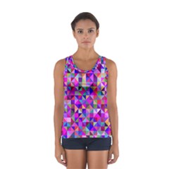 Floor Colorful Triangle Sport Tank Top 