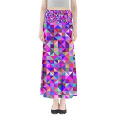 Floor Colorful Triangle Full Length Maxi Skirt