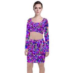 Floor Colorful Triangle Top And Skirt Sets