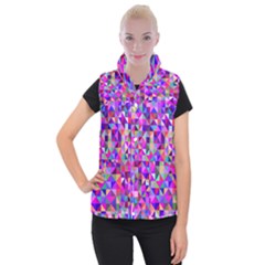 Floor Colorful Triangle Women s Button Up Vest