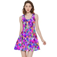 Floor Colorful Triangle Inside Out Reversible Sleeveless Dress