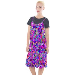 Floor Colorful Triangle Camis Fishtail Dress by Maspions