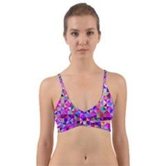 Floor Colorful Triangle Wrap Around Bikini Top