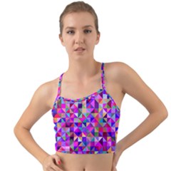 Floor Colorful Triangle Mini Tank Bikini Top