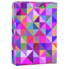 Floor Colorful Triangle Playing Cards Single Design (rectangle) With Custom Box by Maspions