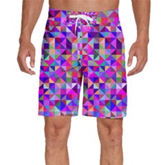 Floor Colorful Triangle Men s Beach Shorts