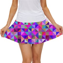 Floor Colorful Triangle Women s Skort