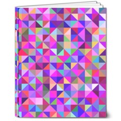 Floor Colorful Triangle 8  X 10  Hardcover Notebook by Maspions