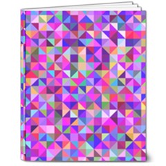 Floor Colorful Triangle 8  X 10  Softcover Notebook by Maspions