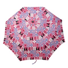 Scandinavian Abstract Pattern Folding Umbrellas