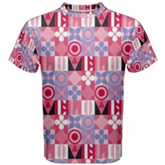 Scandinavian Abstract Pattern Men s Cotton T-shirt