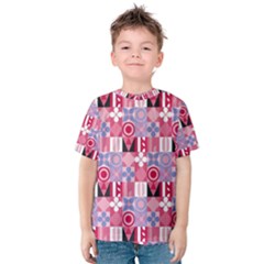 Scandinavian Abstract Pattern Kids  Cotton T-shirt