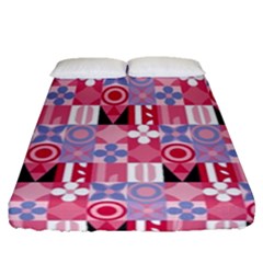 Scandinavian Abstract Pattern Fitted Sheet (queen Size)